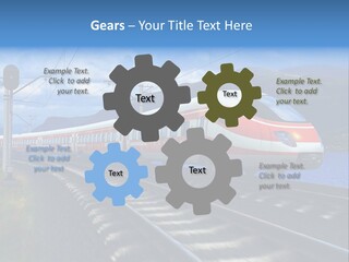 Arrival Locomotive Traffic PowerPoint Template