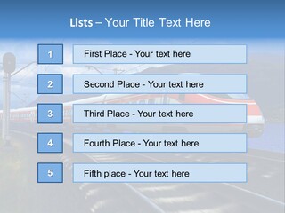 Arrival Locomotive Traffic PowerPoint Template