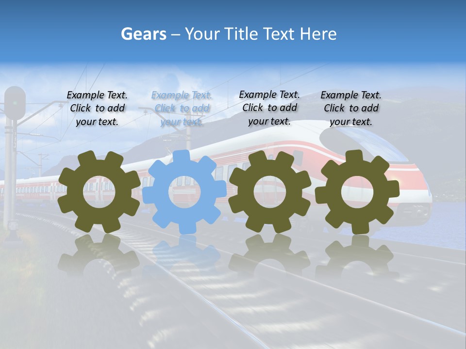 Arrival Locomotive Traffic PowerPoint Template