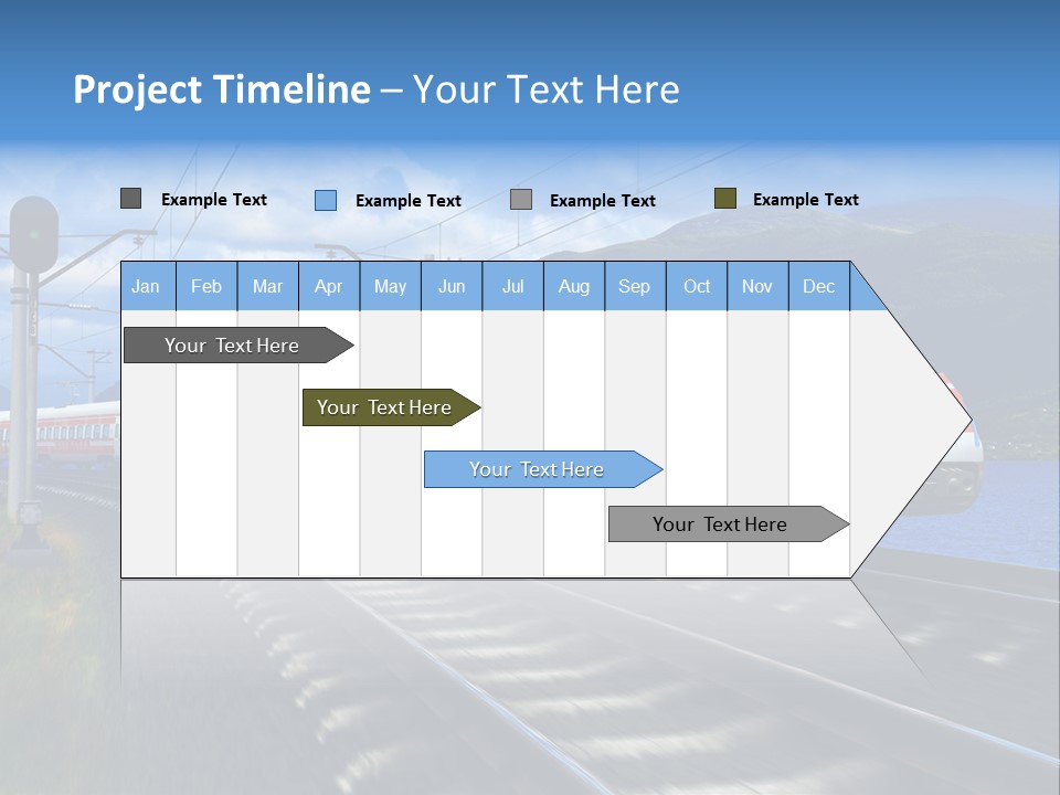 Arrival Locomotive Traffic PowerPoint Template