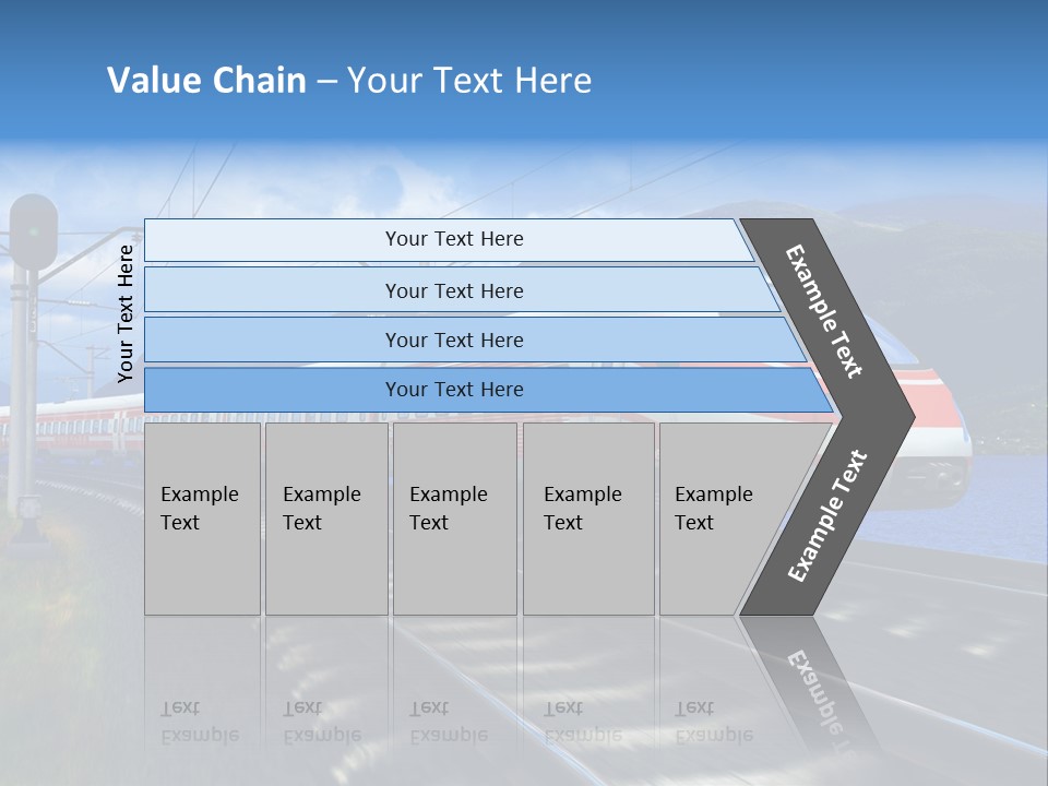 Arrival Locomotive Traffic PowerPoint Template