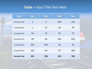 Arrival Locomotive Traffic PowerPoint Template