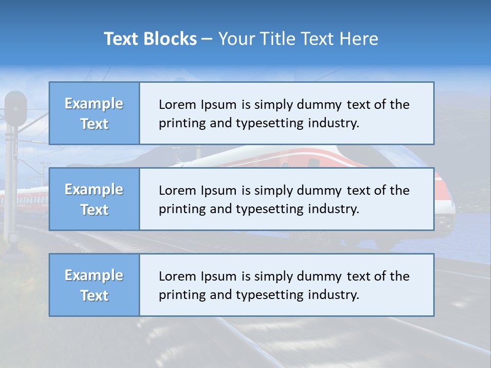 Arrival Locomotive Traffic PowerPoint Template