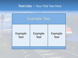 Arrival Locomotive Traffic PowerPoint Template