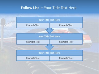Arrival Locomotive Traffic PowerPoint Template