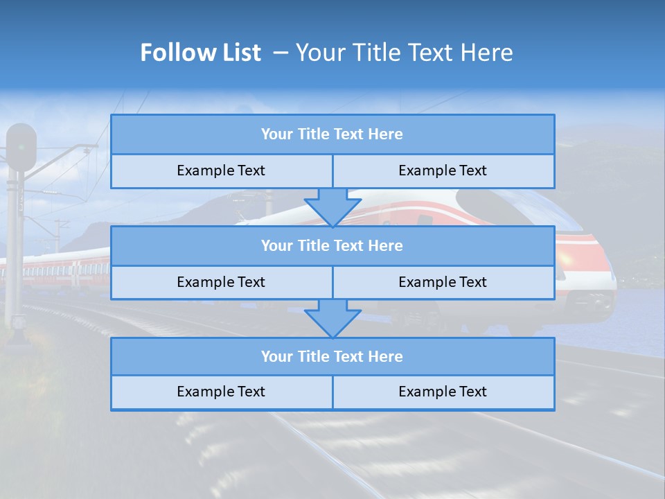 Arrival Locomotive Traffic PowerPoint Template