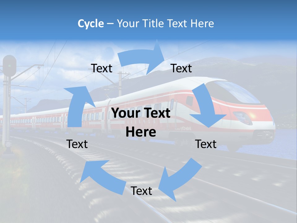 Arrival Locomotive Traffic PowerPoint Template