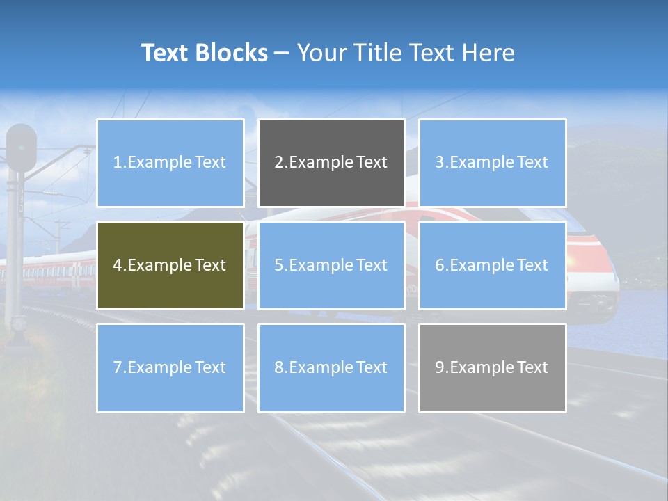 Arrival Locomotive Traffic PowerPoint Template