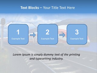Arrival Locomotive Traffic PowerPoint Template