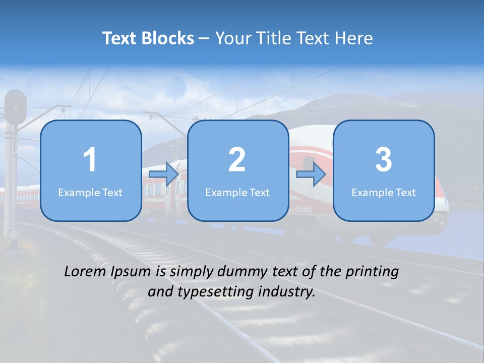 Arrival Locomotive Traffic PowerPoint Template