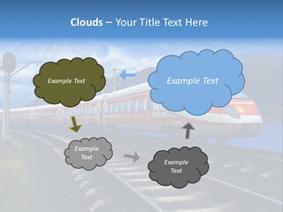 Arrival Locomotive Traffic PowerPoint Template