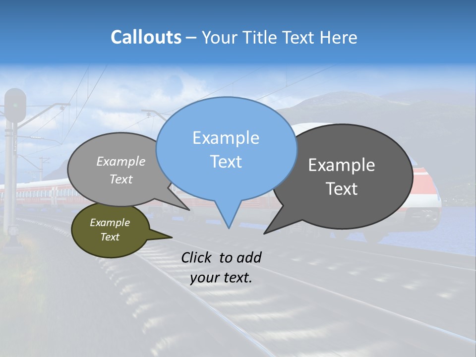 Arrival Locomotive Traffic PowerPoint Template