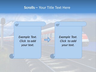 Arrival Locomotive Traffic PowerPoint Template