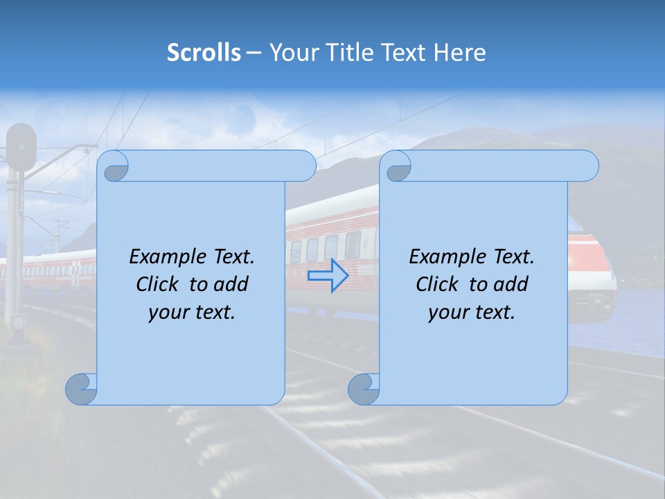 Arrival Locomotive Traffic PowerPoint Template
