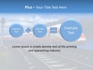 Arrival Locomotive Traffic PowerPoint Template