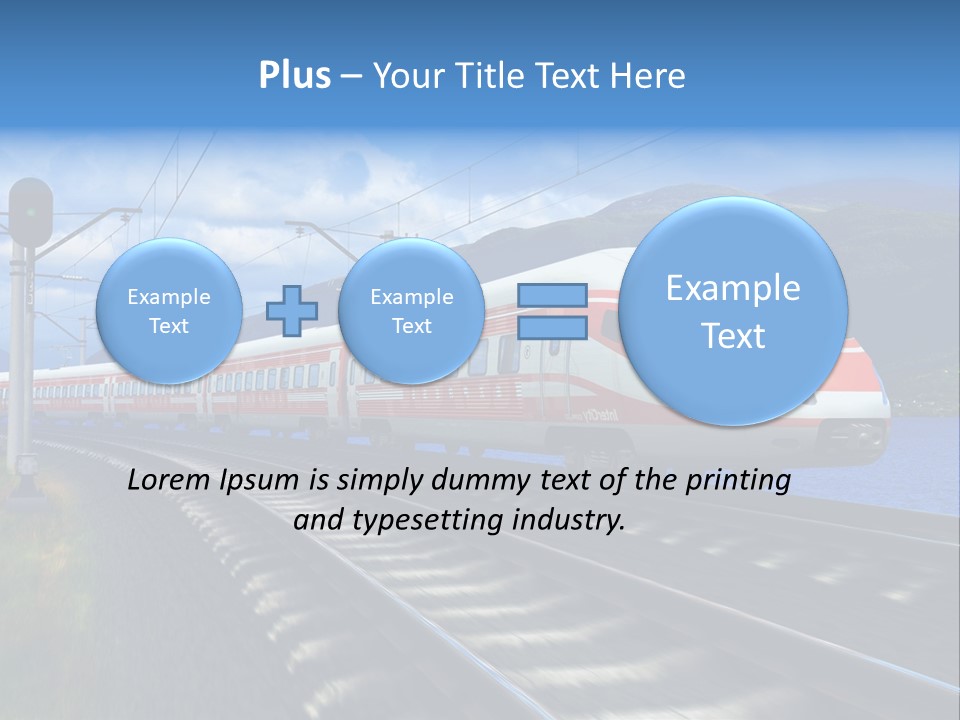 Arrival Locomotive Traffic PowerPoint Template