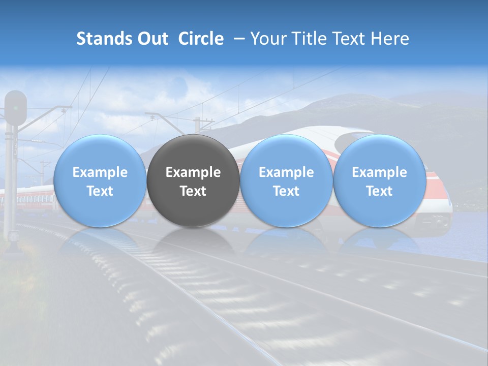 Arrival Locomotive Traffic PowerPoint Template