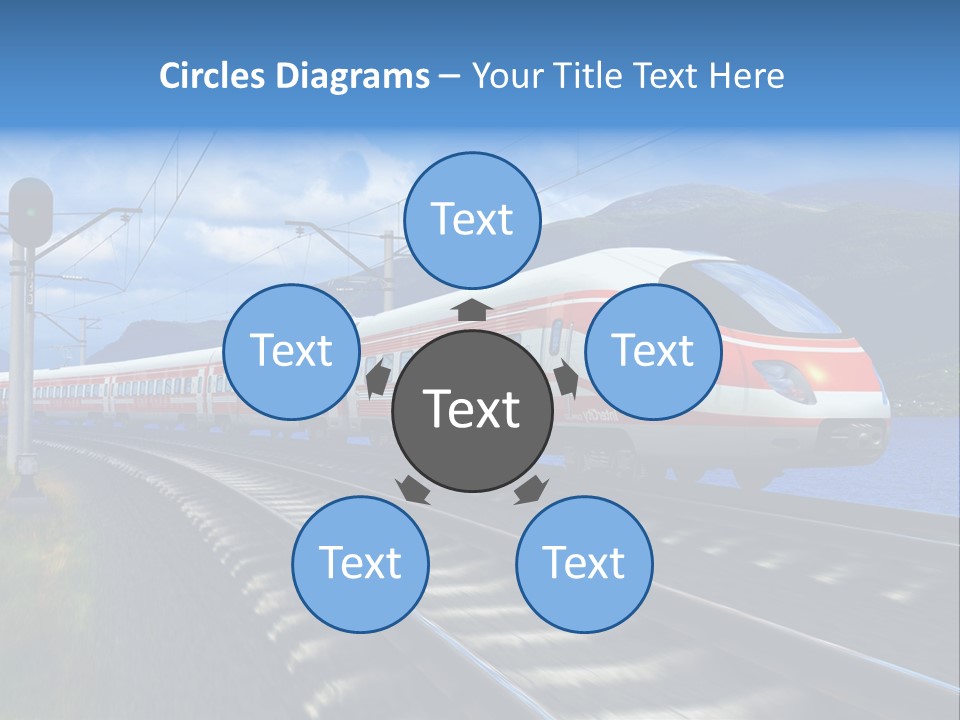 Arrival Locomotive Traffic PowerPoint Template