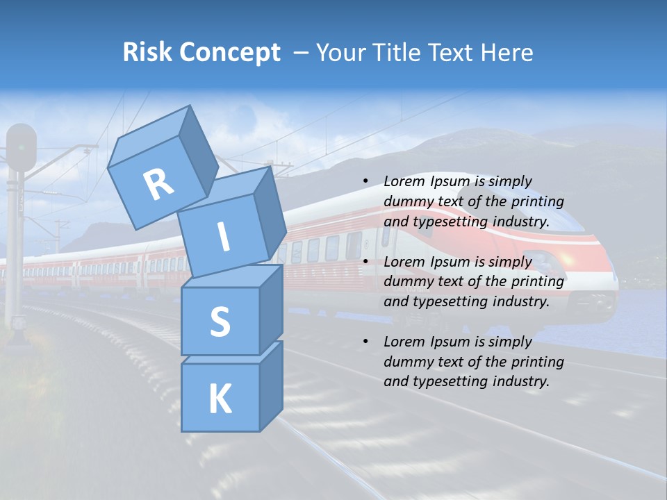 Arrival Locomotive Traffic PowerPoint Template