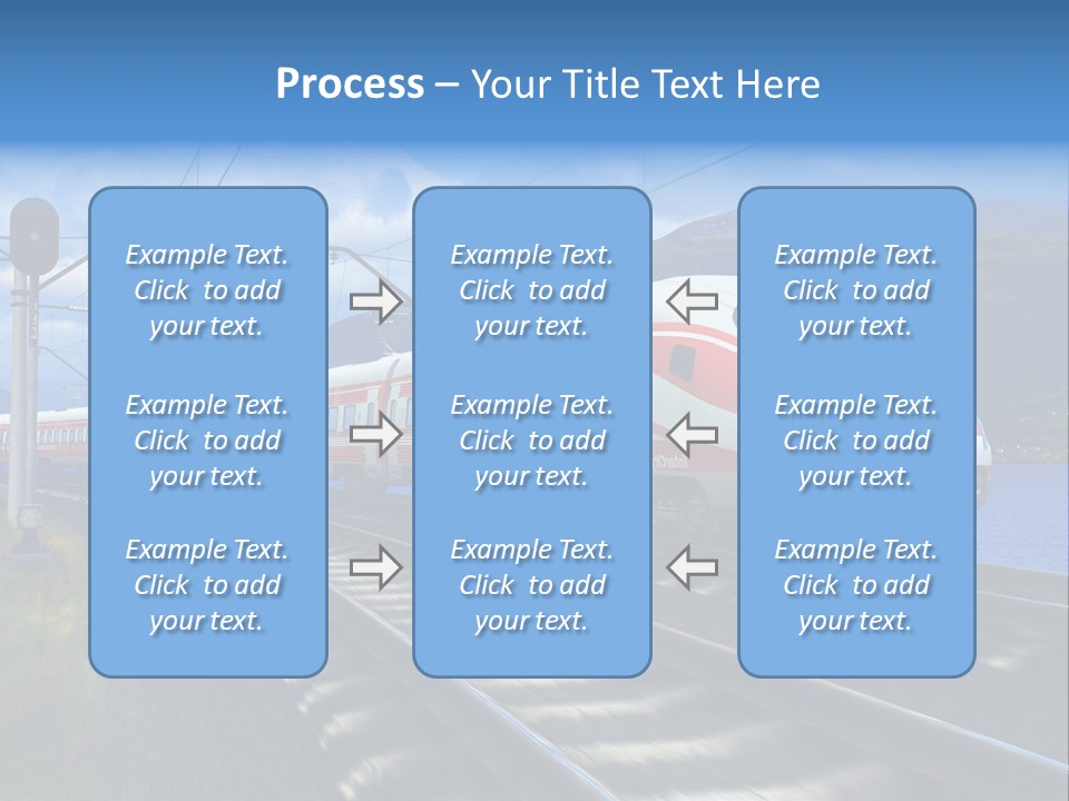 Arrival Locomotive Traffic PowerPoint Template