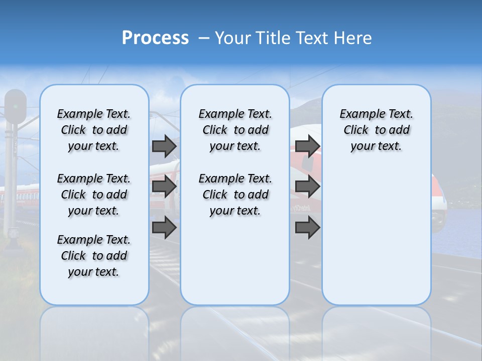 Arrival Locomotive Traffic PowerPoint Template