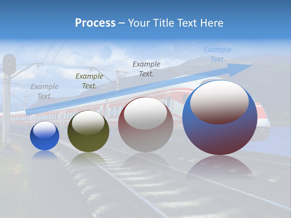 Arrival Locomotive Traffic PowerPoint Template