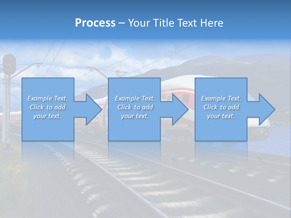 Arrival Locomotive Traffic PowerPoint Template