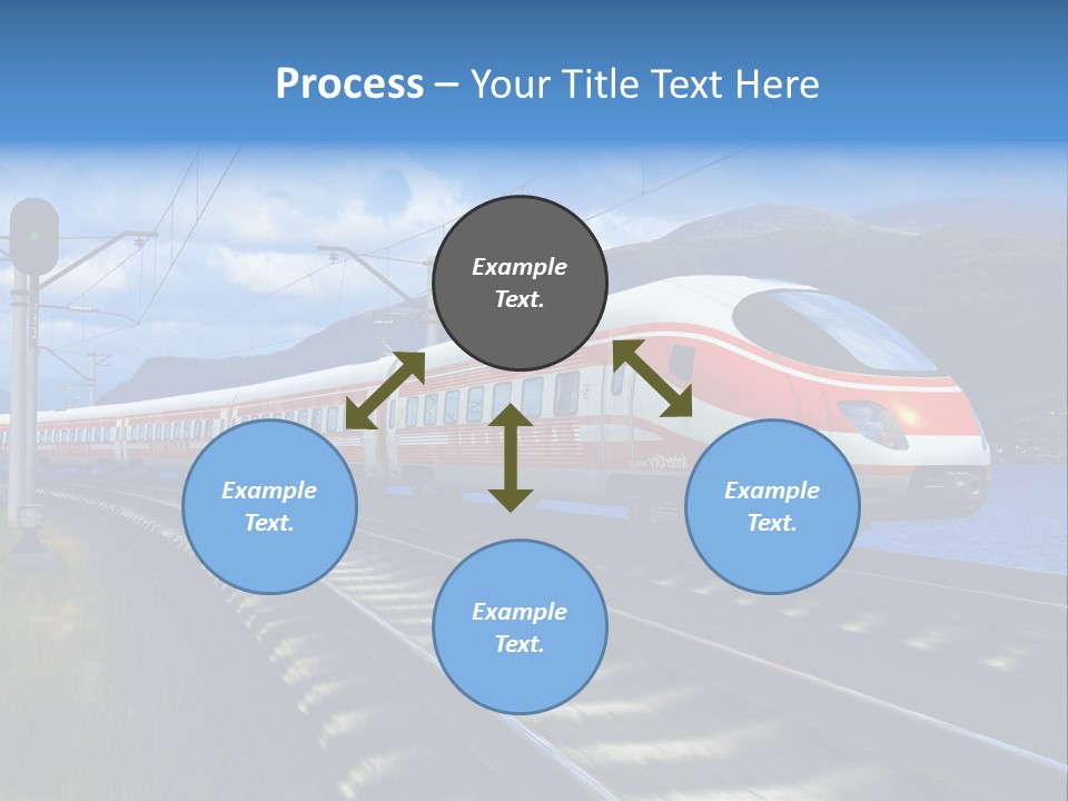 Arrival Locomotive Traffic PowerPoint Template