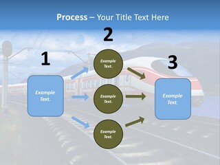Arrival Locomotive Traffic PowerPoint Template