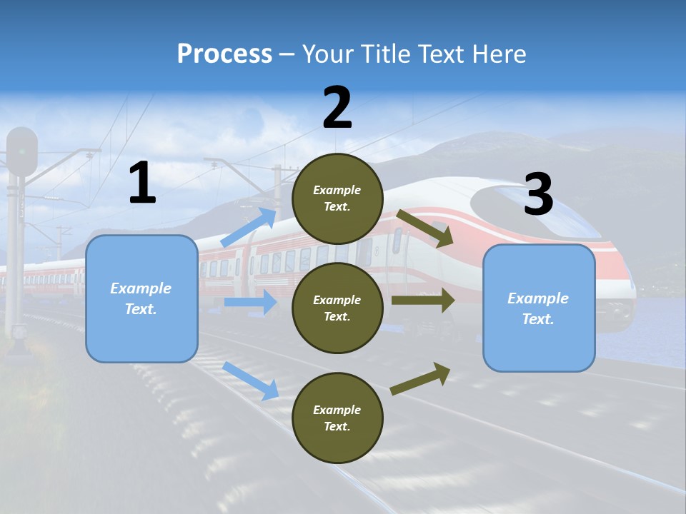 Arrival Locomotive Traffic PowerPoint Template
