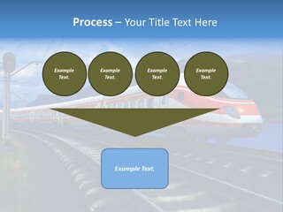 Arrival Locomotive Traffic PowerPoint Template