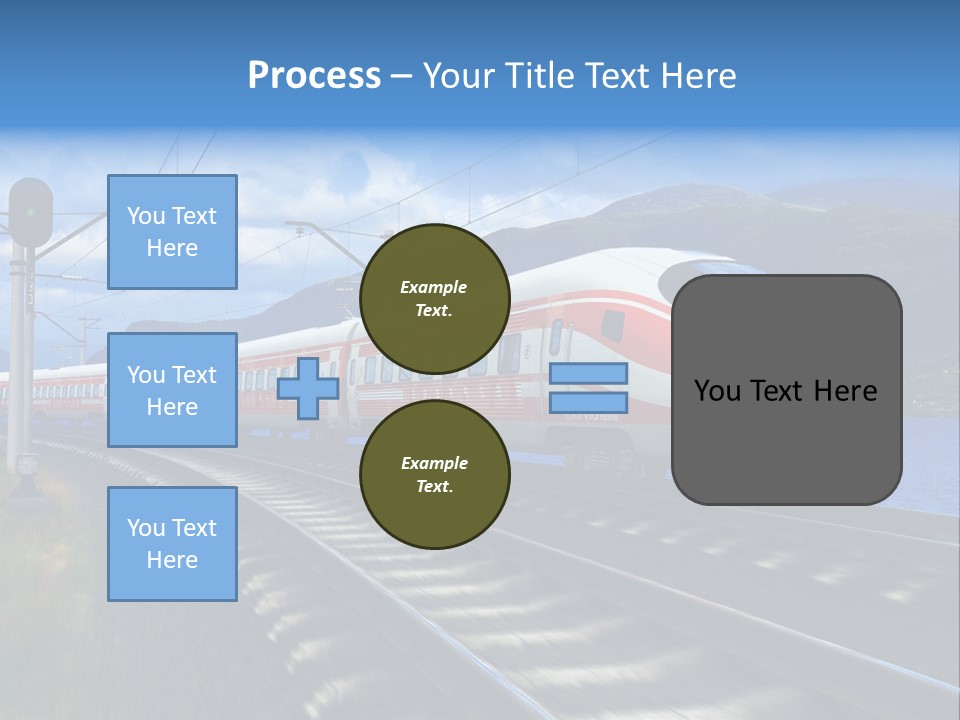 Arrival Locomotive Traffic PowerPoint Template