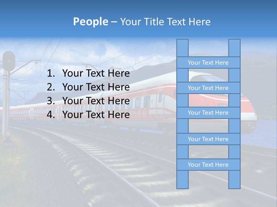 Arrival Locomotive Traffic PowerPoint Template
