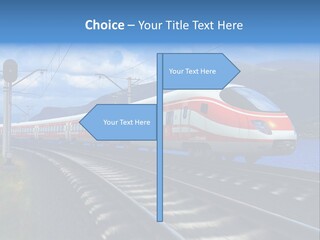 Arrival Locomotive Traffic PowerPoint Template