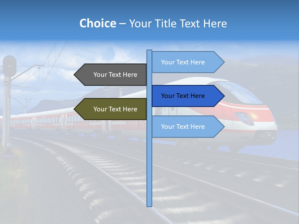 Arrival Locomotive Traffic PowerPoint Template