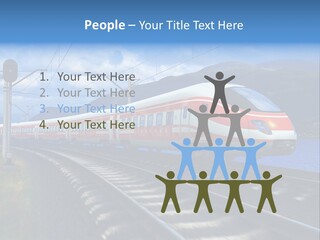 Arrival Locomotive Traffic PowerPoint Template
