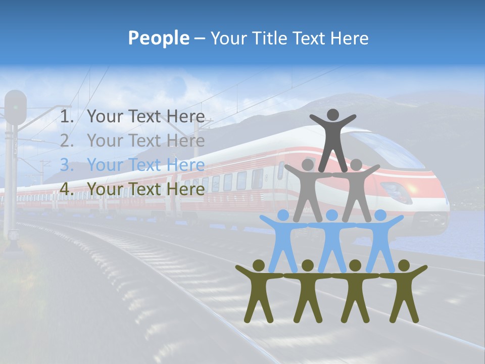 Arrival Locomotive Traffic PowerPoint Template