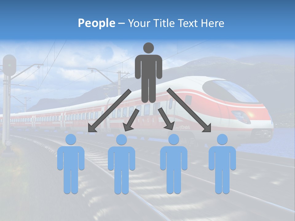 Arrival Locomotive Traffic PowerPoint Template