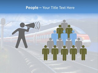 Arrival Locomotive Traffic PowerPoint Template