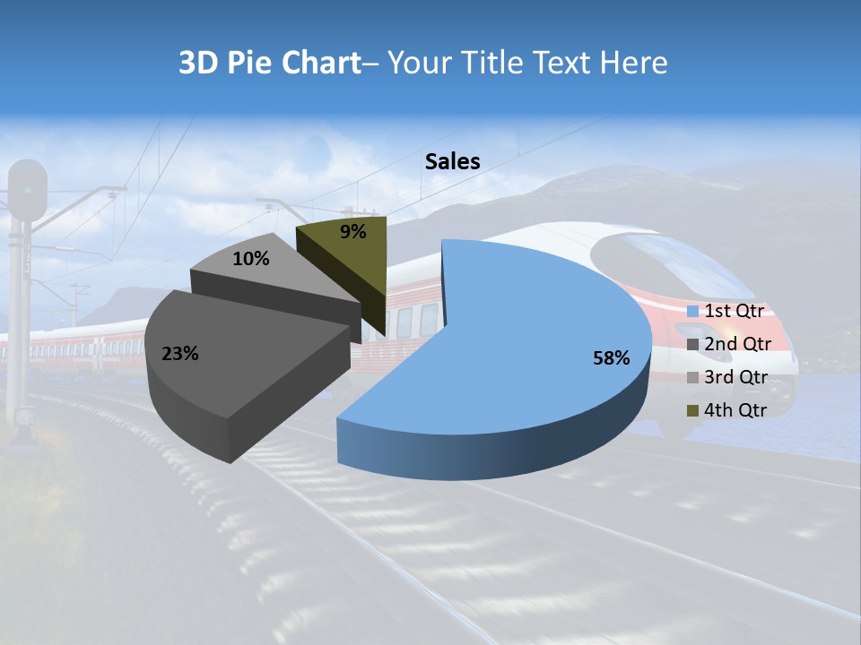 Arrival Locomotive Traffic PowerPoint Template