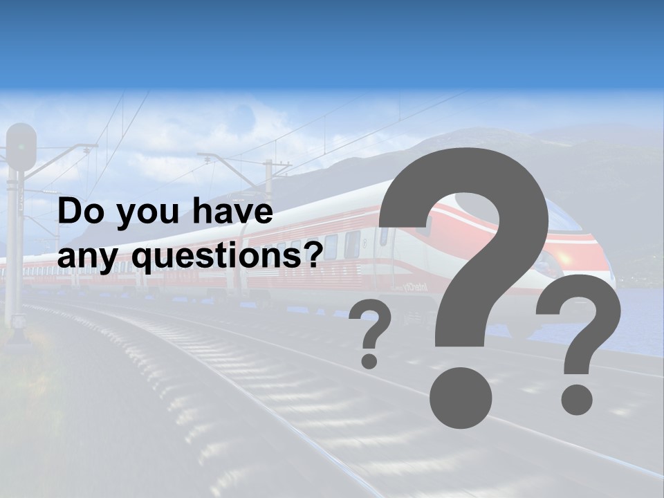 Arrival Locomotive Traffic PowerPoint Template