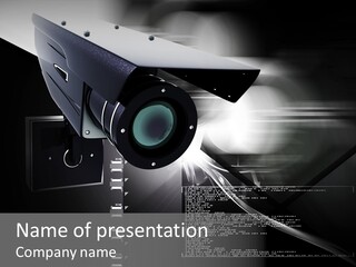 Building Surveillance Safety Digital PowerPoint Template
