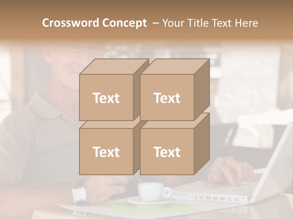 Executive Desk Mug PowerPoint Template