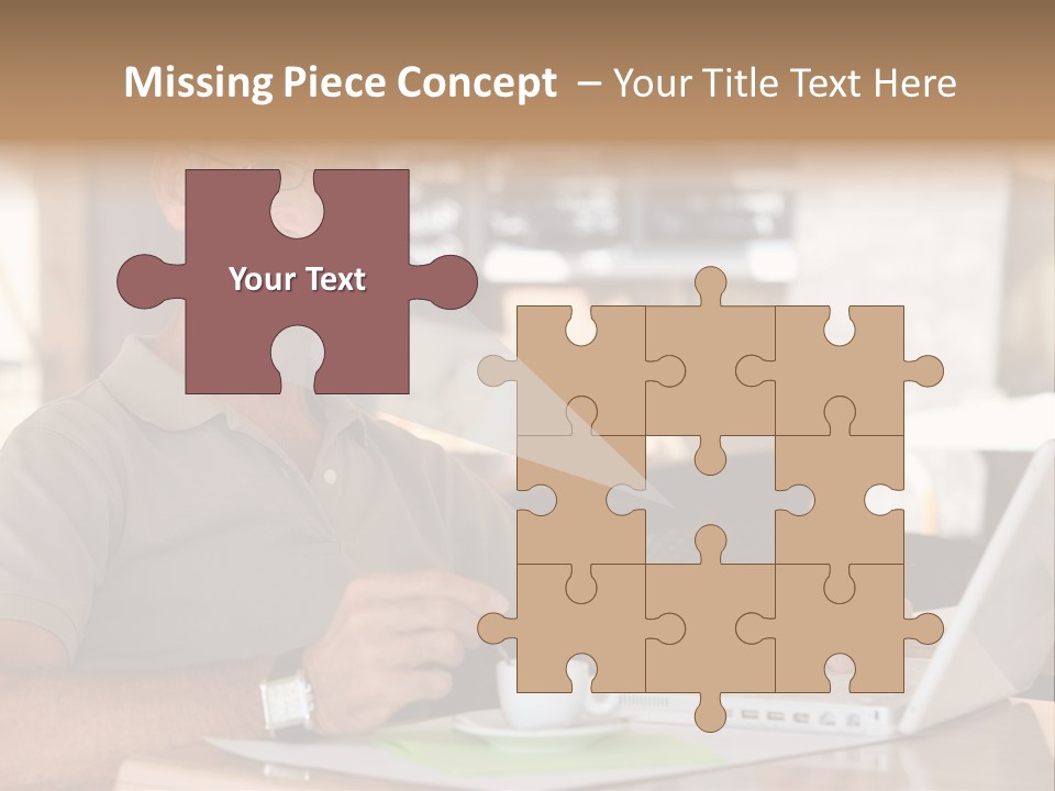 Executive Desk Mug PowerPoint Template