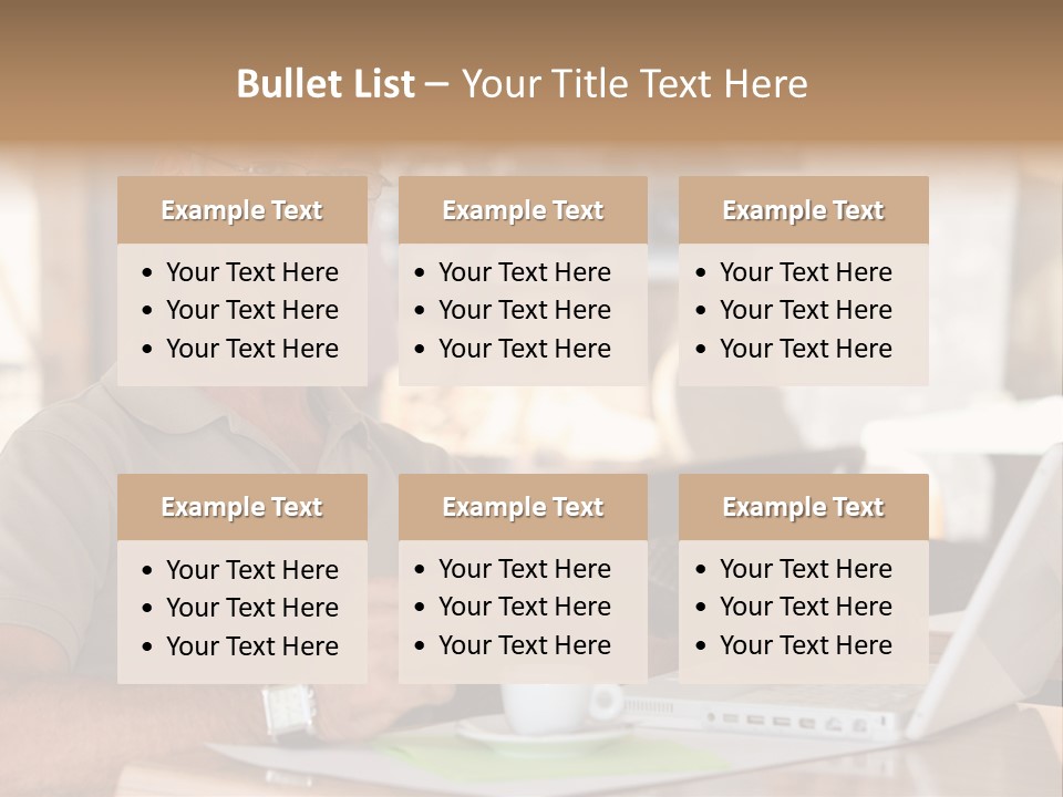 Executive Desk Mug PowerPoint Template