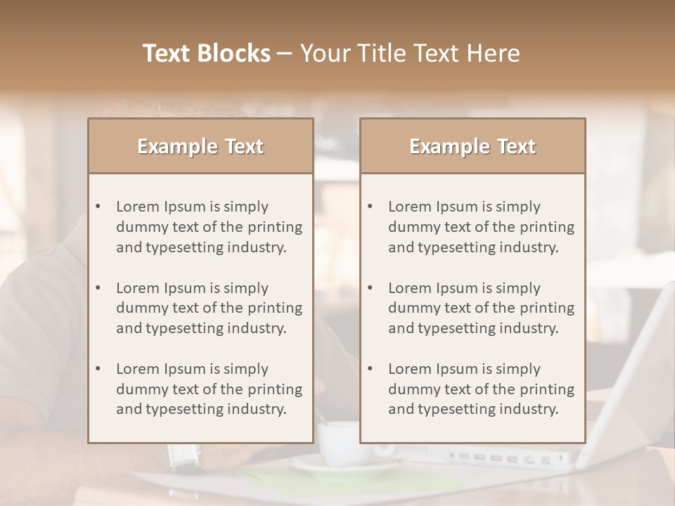 Executive Desk Mug PowerPoint Template