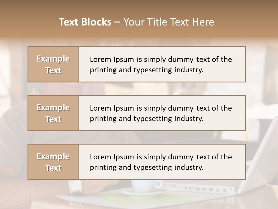 Executive Desk Mug PowerPoint Template