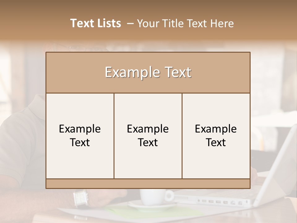 Executive Desk Mug PowerPoint Template