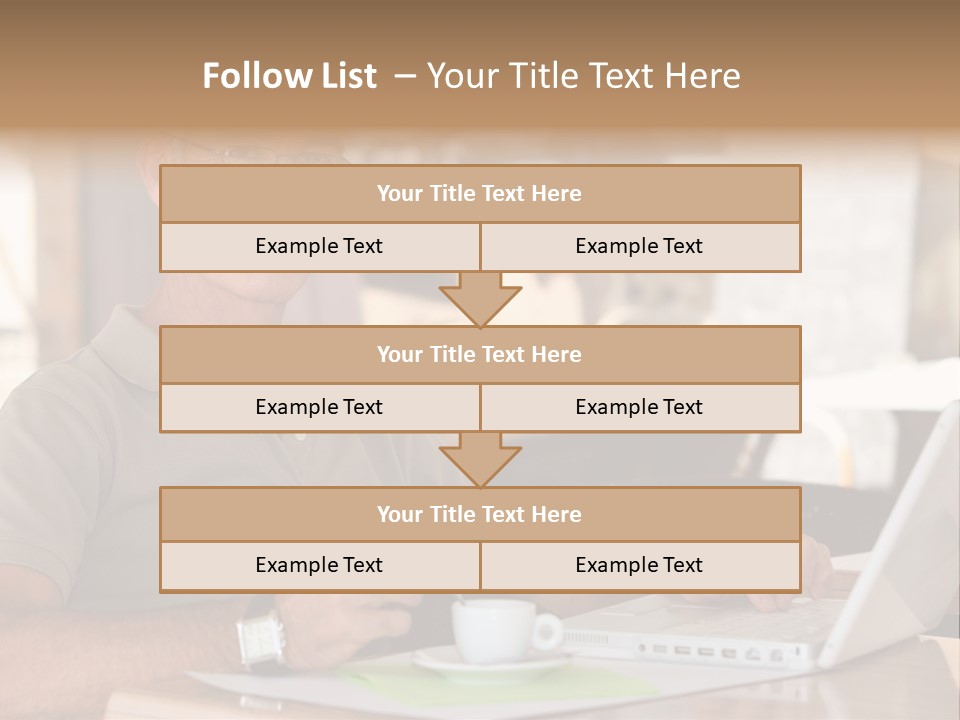 Executive Desk Mug PowerPoint Template
