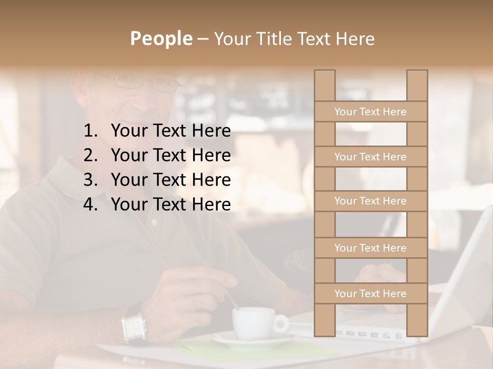 Executive Desk Mug PowerPoint Template